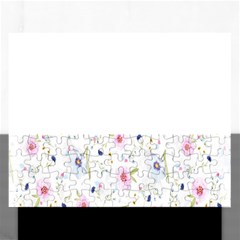 Pattern Flowers Rectangular Jigsaw Puzzl by artworkshop