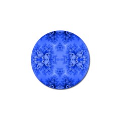 Blue Sky Over The Bluebells Frost Fractal Golf Ball Marker (4 Pack) by Artist4God