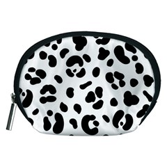 Blak-white-tiger-polkadot Accessory Pouch (medium) by nate14shop