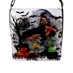 Halloween Flap Closure Messenger Bag (l) by Jancukart