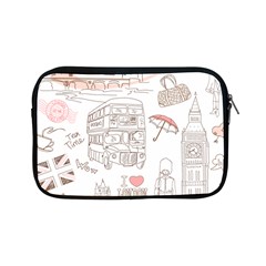 I Love London Drawing Apple Ipad Mini Zipper Cases by Jancukart