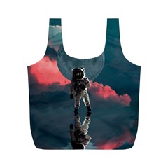 Astronaut-moon-space-nasa-planet Full Print Recycle Bag (m) by Jancukart