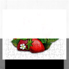 Strawberries-fruits-fruit-red Rectangular Jigsaw Puzzl by Jancukart