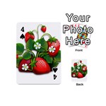 Strawberries-fruits-fruit-red Playing Cards 54 Designs (Mini) Front - Spade4