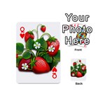 Strawberries-fruits-fruit-red Playing Cards 54 Designs (Mini) Front - HeartQ