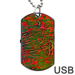 Background-pattern-texture- Dog Tag Usb Flash (one Side)