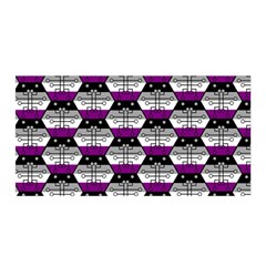 Hackers Town Void Mantis Hexagon Asexual Ace Pride Flag Satin Wrap 35  X 70  by WetdryvacsLair