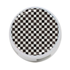 Large Black And White Watercolored Checkerboard Chess 4-port Usb Hub (two Sides) by PodArtist