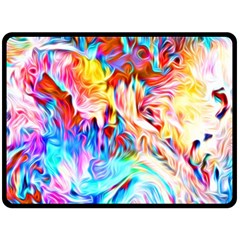 Background-drips-fluid-colorful- Fleece Blanket (large) 