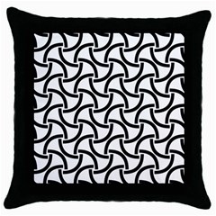 Background-black White Throw Pillow Case (black) by nateshop