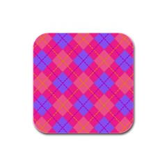 Texture Rubber Square Coaster (4 Pack) by nateshop