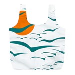 Sunset Glow Sun Bird Full Print Recycle Bag (L) Front