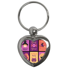 Halloween Cute Cartoon Key Chain (heart) by Sapixe