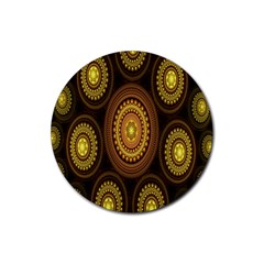 Fractal Rubber Round Coaster (4 Pack) by nateshop