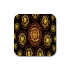 Fractal Rubber Square Coaster (4 Pack) by nateshop