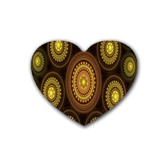 Fractal Rubber Coaster (heart) by nateshop