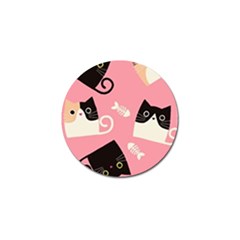 Cat Pattern Backgroundpet Golf Ball Marker (10 Pack) by Amaryn4rt