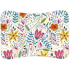 Flowers Nature Wallpaper Background Velour Seat Head Rest Cushion by Amaryn4rt