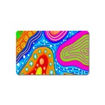 Abstract-tekstur Magnet (Name Card) Front