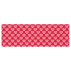 Valentine Lobe Hearts Background Seamless Tile Banner And Sign 12  X 4  by Wegoenart