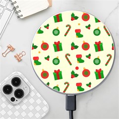 Illustration Festive Background Holiday Background Wireless Charger by Amaryn4rt