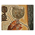 A Little Glass Of White Wine - Italian Drinks Double Sided Flano Blanket (Large)  Blanket Back