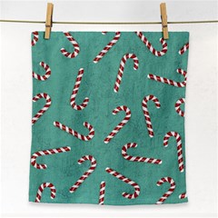 Christmas Candy Cane Background Face Towel by danenraven