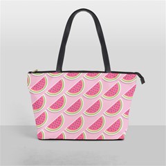 Pink Melon Wayermelon Pattern Food Fruit Melon Classic Shoulder Handbag by Ravend