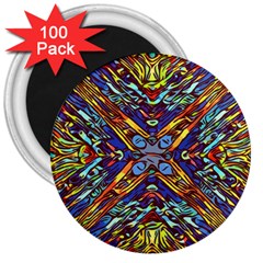 Mosaic Pattern Background 3  Magnets (100 Pack) by Ravend