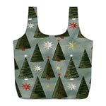 Christmas Trees Pattern Full Print Recycle Bag (L) Back