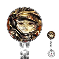 Artistic Venetian Mask Stainless Steel Nurses Watch by ConteMonfrey