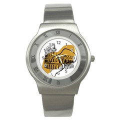 Colosseo Draw Silhouette Stainless Steel Watch by ConteMonfrey