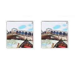 Lovely Gondola Ride - Venetian Bridge Cufflinks (square) by ConteMonfrey