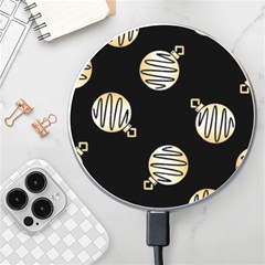 Gold Ornaments Black Wireless Charger by TetiBright