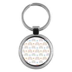 Rainbow Pattern   Key Chain (round) by ConteMonfreyShop