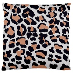 Leopard Print  Large Cushion Case (two Sides) by ConteMonfreyShop