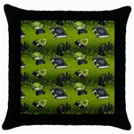 Ocultism Wicca Real Witch Halloween  Throw Pillow Case (Black) Front