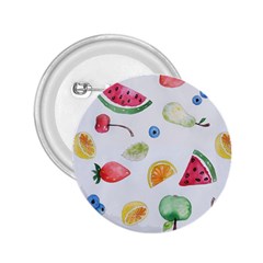 Fruit Summer Vitamin Watercolor 2 25  Buttons by Wegoenart