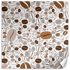 Brown Coffee Beans Pattern Canvas 12  X 12 