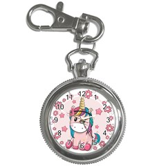 Cartoon Unicorn Fantasy Key Chain Watches by Jancukart