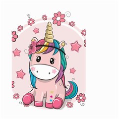 Cartoon Unicorn Fantasy Small Garden Flag (two Sides)