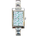 Illustration Flower Pattern Wallpaper Seamless Rectangle Italian Charm Watch Front