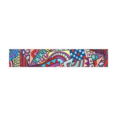 Abstract Art Color Geometry Pattern Flano Scarf (mini) by danenraven