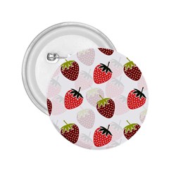 Strawberry Pattern Background 2 25  Buttons by Wegoenart