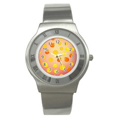 Fruits-gradient,orange Stainless Steel Watch by nateshop