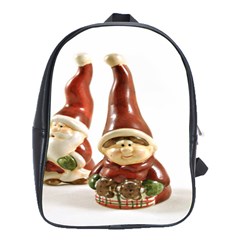 Christmas Figures 7 School Bag (large) by artworkshop