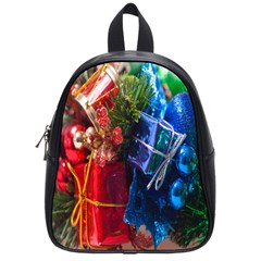 Christmas Ornaments School Bag (small) by artworkshop