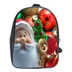 Red Santa School Bag (xl) by artworkshop