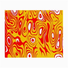 Red-yellow Small Glasses Cloth by nateshop