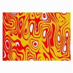 Red-yellow Large Glasses Cloth by nateshop